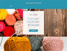 Tablet Screenshot of elegantstitchesmiami.com